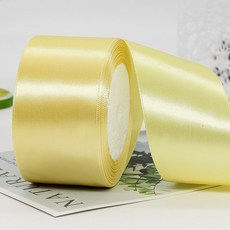 기본 새틴 공단 리본끈 50mm 22m, 87# 라이트골드