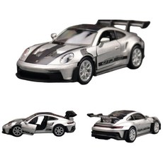 Porsche 911 GT3 RS / 992 GT3 touring 1:36 保時捷模型車, 銀色, 1個
