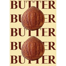 상하이버터떡포스터 버터떡포스터 두쫀쿠 두바이쫀득쿠키 포스터, 2번디자인