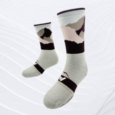 SPORTWOOL 遠眺山景四向止滑羊毛登山襪 - 極致速乾美麗諾羊毛, 1個, 簡約灰,XL(28-30公分)