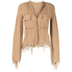 잔비 크롭 버튼 업 가디건