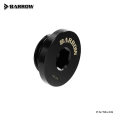 Barrowch 워터 스톱 씰링 플러그 피팅 수조용 손으로 조임 내부 육각형 디자인 블랙 실버 화이트 골드 TB, 02 Black, 02 Black