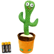 [최고품질 당일발송] 로앤제이 말하는 말따라하는 노래하는 춤추는 선인장 인형 장난감 건전지타입, 춤추는 LED 선인장, 1개