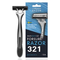 포슈어 고밀착 3중날 일회용면도기 (개별포장), 1개입, 20개