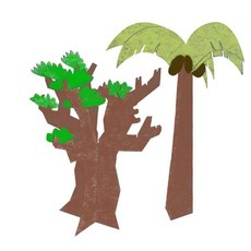 뜨더조립 종이나무 야자수 2개입 소나무 만들기용품