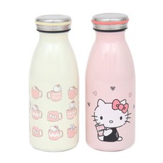 헬로키티 텀블러 [밀키스텐(350ml)], 1개