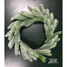 諾貝松 聖誕圈 人造花圈, 1個, 單層
