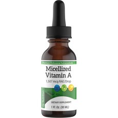 Micellized Vitamin A Drops | Liquid Vitamin A Supplement for Men & Women | Premium Liquid Palmitat, Micellized Vitamin A Drops | L, 1개, 30ml