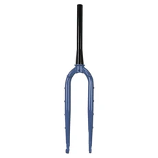 그래블 바이크 4130 크롬 몰리브덴 스틸 27.5/700C 배럴 액슬 테이퍼드 포크 12MM*100MM 다기능 프론트 포크 트래블 자전거, VIOLET/바이올렛