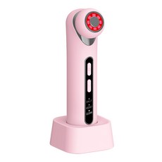 얼굴 피부 관리 마사지기 고주파 온열 3색 케어, 핑크, A7