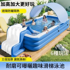 兒童加厚一鍵充氣游泳池, 車載氣泵60W - 12V, 1個