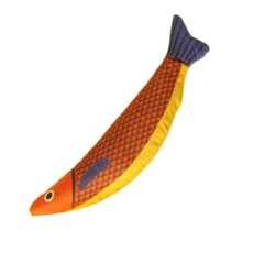 仿真貓薄荷海洋魚系列 貓玩具, 1個, 大刀魚｜橘色