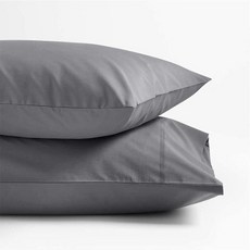 Ashton 베개 커버 프리미엄 MÁULLI 컬렉션 1800 극세사 베개 커버 2개 세트 - 부드럽, StandardQueen Pillowcases, 2)Dark Grey