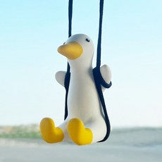 자동차 룸미러 스윙오리 룸미러 장식 인형, 1개