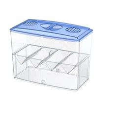 獨立式隔離繁殖盒 產卵孵化二合一 透明鬥魚缸 雙吸盤固定, 1個
