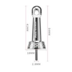 鋁合金紡車輪平衡桿 捲線器防撞桿 漁輪手把搖臂改裝, 1個, 銀色平衡桿（3mm螺紋）