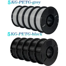혼합 색상 PLA T PETG 멘트 3D 프린터 재료 용 10kg 22LBS 75, 01 China Mainland, 16 PETG Black and Grey