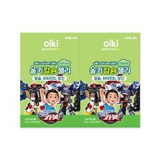 올키X헬로카봇 칼슘젤리 샤인머스캣맛 2박스(30일분) /비타민D/망간, 300g