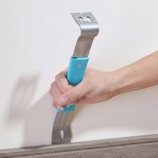다용도 미니 빠루 쇠지렛대 스테인리스 손빠루 인테리어 타일공구, 1개, 빠루 스카이블루