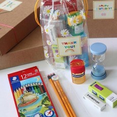 스테들러 6종 문구세트 학용품 세트 졸업 입학 선물 어린이집 유치원 단체 대량주문 행사 판촉물 _TCSh-A001, 단품