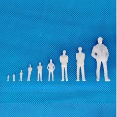 백색 디오라마 사람 모형백 미니어처 피규어 장식 DIY 100p