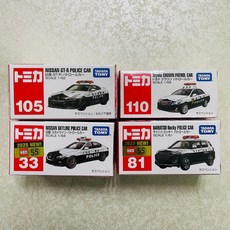 TOMICA 警車組合 日產 GT-R 豐田 Crown 日產 Skyline 大發 Rocky, 1個, #33 日產SKYLINE警車