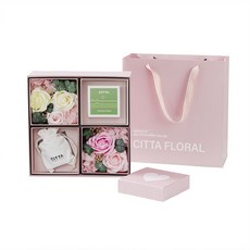 CITTA 香氛禮盒套裝, 1個, 粉,香皂花*2+蠟燭＋車用香氛