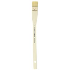 윈저 & 뉴턴 5245200 헤이크 와이드 플랫 우드 핸들 브러시 - 2인치, 1 inch, 6 Series 995 Aquarelle Golden