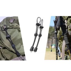 등산스틱 로프 홀더 2개입 캠핑 배낭끈 로프 버클cu, 1개, 블랙 2개입