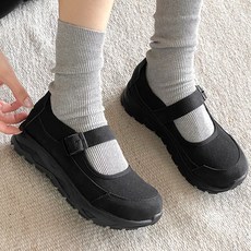 꼼지락 벨크로 메리제인 통굽 키높이 운동화 스니커즈