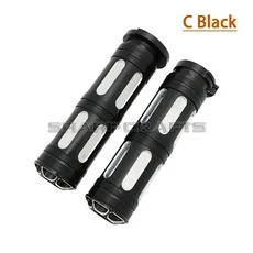 할리 스포스터 아이언 XL883 XL1200 x48 소프테일 팻 보이 DYNA FLD 투어링 커스텀용 CNC 엣지 컷 핸들 바, 04 C Black