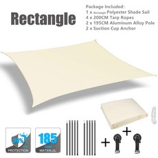 카라반도킹텐트 밴 캠핑카 쉐이드 방수 타프 측면 퍼골라 테일 텐트 모터홈 SUV용, 없음, 3) 2x4M Beige