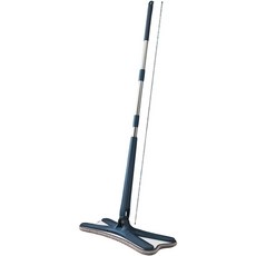 平板拖把 蝴蝶拖把 42cm 乾濕兩用 不鏽鋼加長杆 360度旋轉, 1個