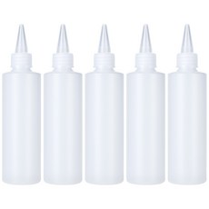 제로리빙 대용량 말랑한 소분용기 뾰족캡 공병, 100ml, 5개