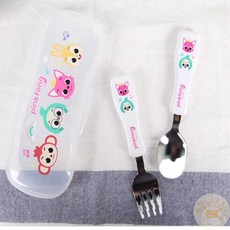 온빛마켓 핑크퐁 수저포크세트 어린이집수저포크세트