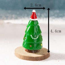 미니어처 인공 크리스마스 트리 랜드스케이프 미니 장식 파티 새해 홈용, 1개, 8. White lanterns