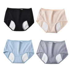 Richiblanc棉質彈性衛生內褲 4件組, 4多