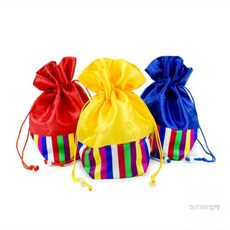 사각 복주머니 답례품복주머니 답례품포장 장신구주머니, 파랑