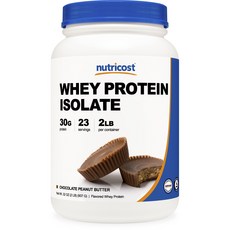 nutricost 分離乳清蛋白粉 巧克力花生醬口味, 907g, 1罐
