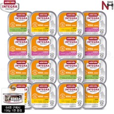 애니몬다 프로텍트 고양이 처방 레날 신부전 처방 습식 3종 치킨 칠면조 돼지 콤보, 16개, 100g, 신장