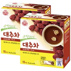 쌍화차 차 티백 오뚜기 대추차 30T 15TX2개 생강차, 상세페이지 참조, 15개, 195g