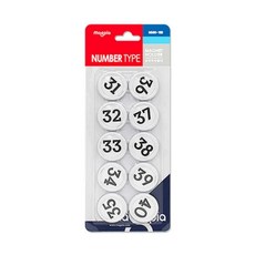 MP05 숫자 자석홀더 MMN-100 31~40 35mm - 판 (1개입) 자석교구 유아자석 숫자공부