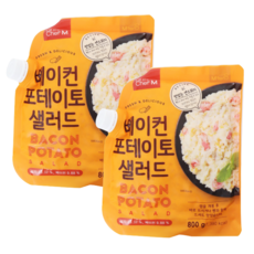 쉐프엠 베이컨 포테이토 샐러드 800g * 2봉 / 간편식 / 한끼식사 / 간식 / 아이스박스 꼼꼼포장 / 트레이더스 추천템, 아이스팩 포장, 2개