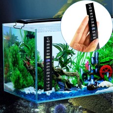 [샵피카] 어항 온도계 수족관용품 스티커온도계 거북이수조온도계 온도계스티커