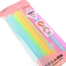 소소앤코 버블티빨대 15P 플라스틱빨대, 1세트, 15개입
