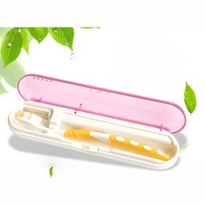 사무실 학교 휴대용 1인용 칫솔 uv 살균기 칫솔꽂이 초등학생 자외선, 핑크