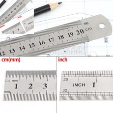 철자 스틸자 쇠자 제도자 20cm, 1개