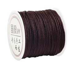 台灣出貨 優選品質 72號玉綫 手工編織繩 弔墜串珠手鏈項鏈手環手繩diy材料, 1個, A線咖啡色1.0mm/30米