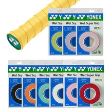 요넥스 AC102EX 그립 3개 YONEX 102EX 3p, 옐로