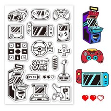 PH PandaHall 타로 투명 스탬프 달 마녀 실리콘 스탬프 카드 단어 고무 제작 사진 앨범 장식 및 DIY 스크랩북 15.7 x 10.9cm6.2 4.3인치 173801, 전자 게임